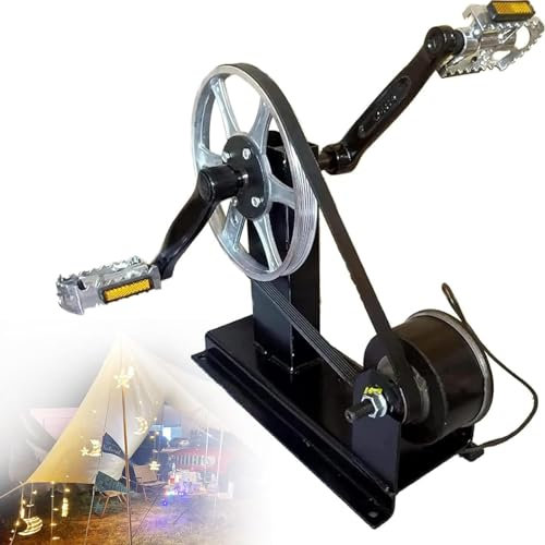 Bärbar generator, fotpedal/handvevkraftgenerator, motionscykelgenerator, strömgenerator, handvevgenerator (Style1)