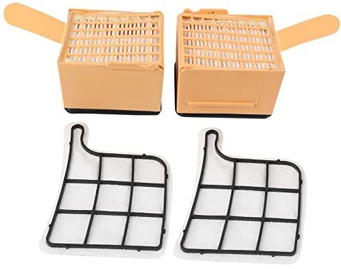 Diheohg Set di 2 filtri di protezione del motore (filtro del motore) + 2 filtri HEPA (micro), microfiltro/filtro Hepa, adatti per folletto VK 135, 136, VK135, VK136