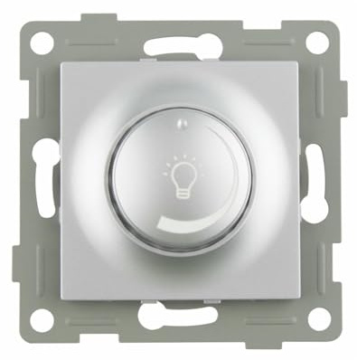 VoltShine Variateur de lumière : variateur encastrable en titane, contrôle de l'intensité lumineuse, design moderne, installation facile, matériau durable