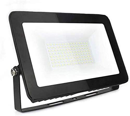 Foco Solar LED de 100 W, luz de Seguridad Exterior Impermeable IP66, luz de Pared para Patio, Garaje, almacén y Calle.