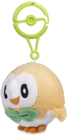 Pokémon Center: Rowlet Adventure Partners Plush Key Chain, Multicolor, S