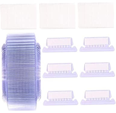 Carpeta de archivo Etiquetas de 50 piezas Carpetas de archivos de plástico con pestañas Insertos de gabinete reutilizable Pestañas de índice portátil para suministros estacionarios de la oficina