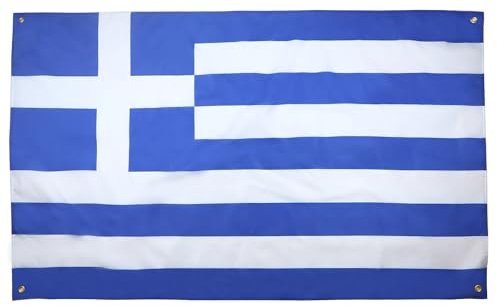 AZ FLAG Flagge Griechenland 150x90 cm Griechische Leichtes Polyester 4 Ösen
