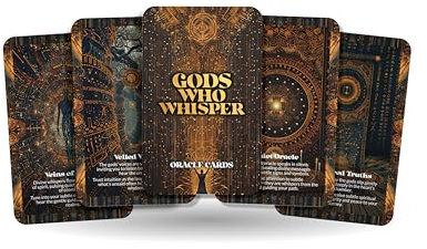 Ibiza Tarot Gods Who Whisper - Un mazzo Oracle di comunicazione spirituale - 22 carte Oracle - Messaggi dal Divino Sottile