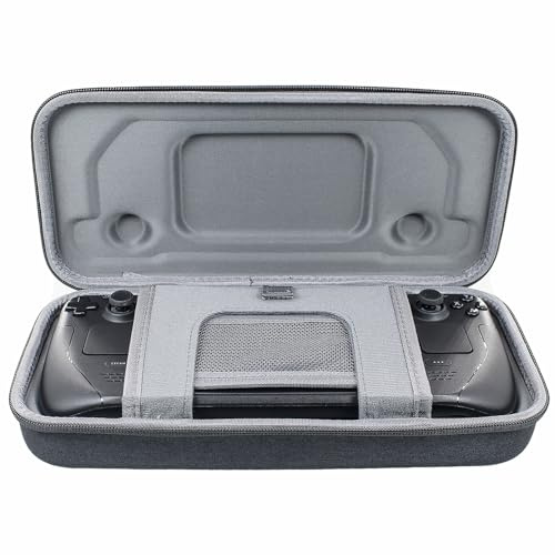 YIIWAY Custodia Rigida Case Cover Compatibile con Steam Deck/Steam Deck OLED Console da gioco, Custodia Solo - Nero YC84015