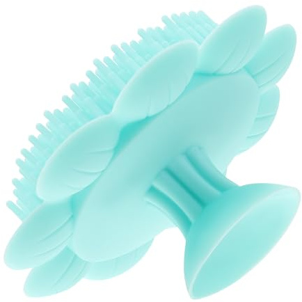 Gogogmee Silikon Waschbürste Grün für Haarmassage und Bad mit Weichem Material Leicht und Komfortabel für Säuglinge und Babypflege im Alltag