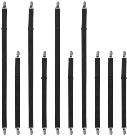 GFUEIGJ Lot de 10 pinces à nappe d'extérieur réglables pour table de jardin, restaurant, table de famille, table à manger en plein air