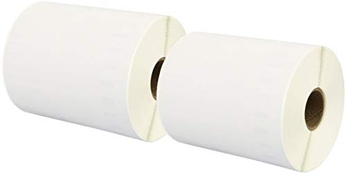 2 kompatibla rullar S0904980 104 mm x 159 mm fraktetiketter för LabelWriter 4XL (220 etiketter per rulle)