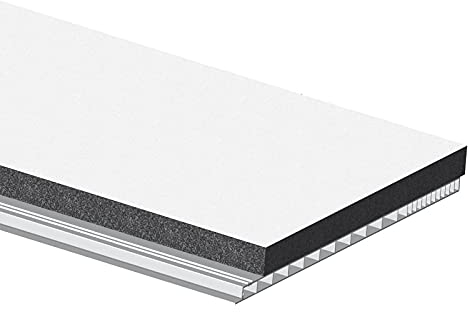 NOBILY PVC Rolladenkastendeckel Kastendeckel Rolladendeckel Rolladenkasten Rolladen Jalousie Kasten Deckel Klappe weiß Breite 180mm x Länge 1950mm