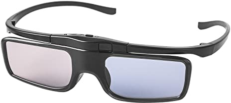 RF 3D Glasses, Active Shutter RF 3D Glasses Rechargeable Suitable for RF 3D TV Projectors, RF 3D Eyewear for Sony Epson Toshiba Sharp, Compatible with TDG-BT500A, SSG-5100GB, AN3DG40