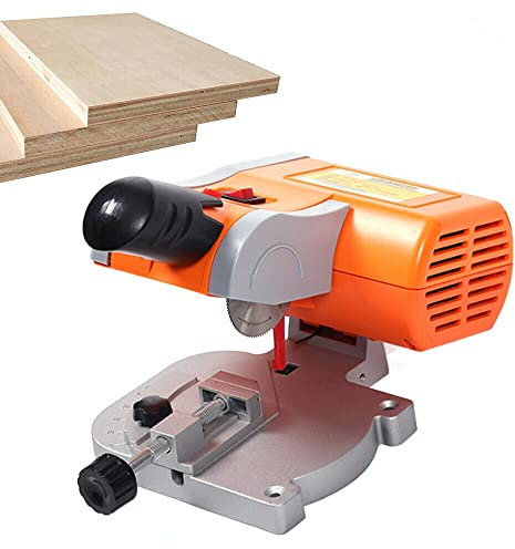 2 Mini Bench Cut-Off Chop Saw +/-45° Miter Saw Wood Metal Cutter Hobby Craft,with Clampfor Cut Soft Metal, Wood, Plastic, and Other Light Materials
