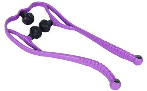 Ipetboom Handlicher Nackenmassage Roller Tragbarer Manueller Halswirbel Massageroller Tiefenwirksamer Hand Massagegerät zur Entspannung und Schmerzlinderung bei Nacken und Zufällige Farbe