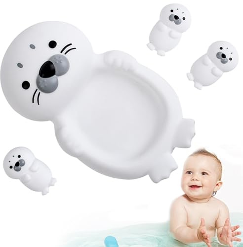 Jouet de loutre Jouets de bain flottants à presser pour bébés Jeu amusant et liens affectueux Jouet bain Jouets baignoire Baignoire pour enfants pour les tout-petits