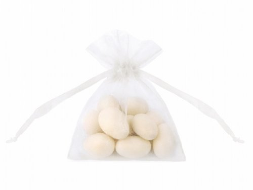 20 Organzabeutel weiß Organzasäckchen 7,5 x 10 cm Gastgeschenke