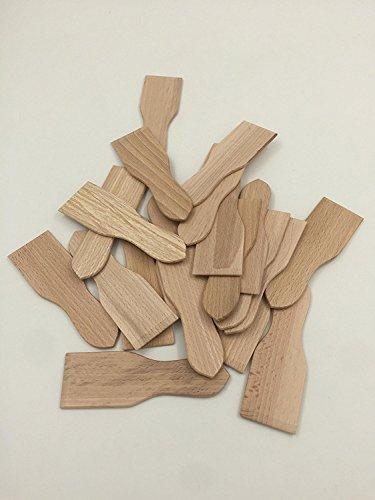 Equilibre et Aventure 20 spatules à raclette en Bois de hêtre - Artisanat Français : Lot de 20 spatules