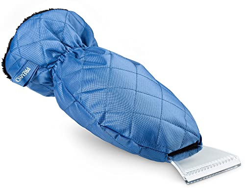 PREMYO Raschietto Ghiaccio Guanto Foderato - Raschiaghiaccio Auto Parabrezza Robusto - Imbottito Ottimo Contro Freddo