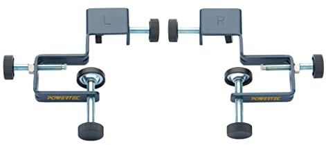 POWERTEC Drawer Front Installation Clamps, Adjustable Cabinet Face Clamp Set, Quick Mounting & Alignment Tool for Woodworking, 2 Pack - 71181