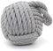 Grey Nautical Knot Rope Heavy Doorstop | Nautical Monkey's Fist Seaside Rope Door Stop | Beach Rope Knot Door Stopper Ball