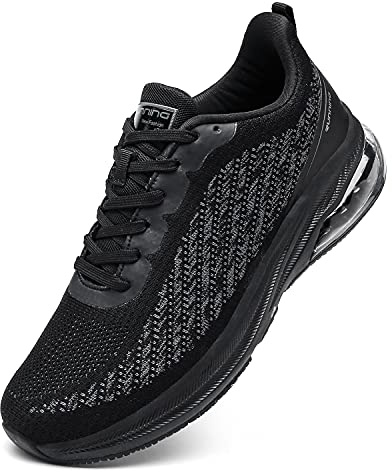 frysen Scarpe Uomo Donna Sneakers Scarpe Uomo Estive Scarpe Running Uomo per Tennis Trekking MTB Corsa Fitness 39EU Black