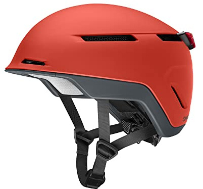 SMITH Dispatch Cycling Helmet – Adult Road Bike + E-Bike Helmet with MIPS Technology + Koroyd Coverage – Lightweight Impact Protection for Men & Women – Integrated Rear Light – Matte Poppy, Small