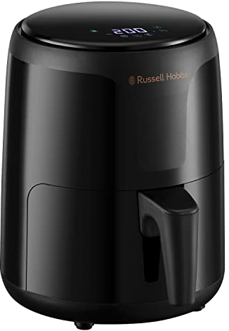 Russell Hobbs Compact Rapid Digital Air Fryer 1.8L [7 Cooking Functions] Energy Saving, Dishwasher Safe parts, Touch screen, Removable basket, Timer, Max Temp 200°C, No oil, Grill, Bake, 26500