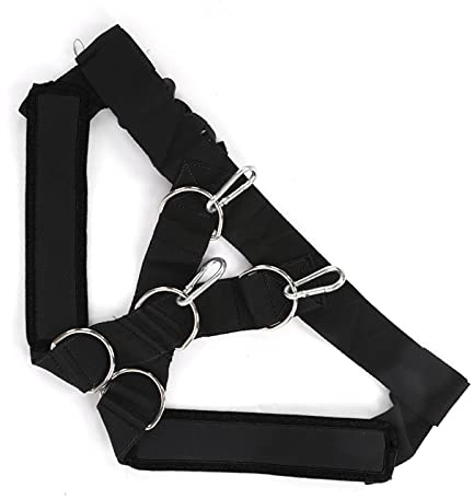 Chaleco de Arnés de Trineo, Correa de Hombro con Soporte de Peso, Chaleco de Arnés, Bandas de Resistencia Fáciles de Usar para Acondicionamiento Físico para Entrenamiento de Resistencia(Negro)