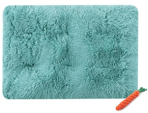 FANSU Hundebett Waschbar Katzenbett Flauschig Hundebetten, Weiche Beruhigende Haustierbett Abnehmbar und Waschbar für Kleine Mittlere oder große Hunde (M-65X50CM,Türkisgrün)