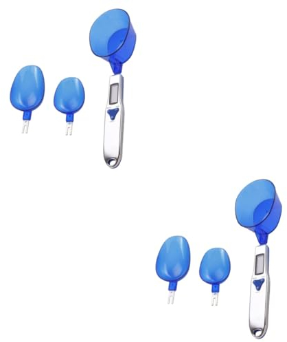 TOPBATHY 2 Pièces Cuillère De Poids Numérique Balance Électronique De Cuisine Balance Électronique Cuillère Balance De Voyage Balance À Domicile Numéro Magnétique Réfrigérateur Bloc-Notes