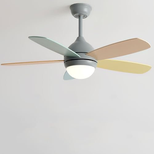 Children Room Ceiling Fans With Lights 6 Speeds Timer Reversible Ceiling Fans Lights Kits Noiseless Fan Ceiling Lighting Remote Control Noiseless Ceiling Fans Lights For Patio Farmhouse Bedroom