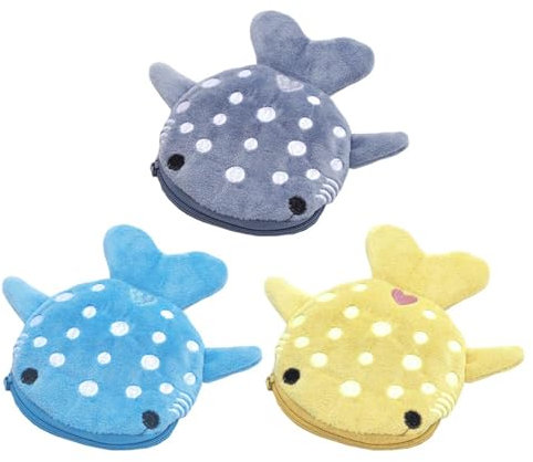 SLAXJNE 3-Teilige Geldbörse, Damen-Haifisch-Geldbörse, Münzbörse, Tragbare Geldbörse, Süße Cartoon-Geldbörse