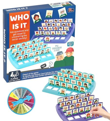Indovina chi? Gioco da Tavolo per Bambini, Chi è Divertente Indovinello Gioco da Tavolo, Famiglia Indovinando Giochi, Gioco da Tavola Originale degli Indovinelli per 2 Giocatori per Bambini Regalo