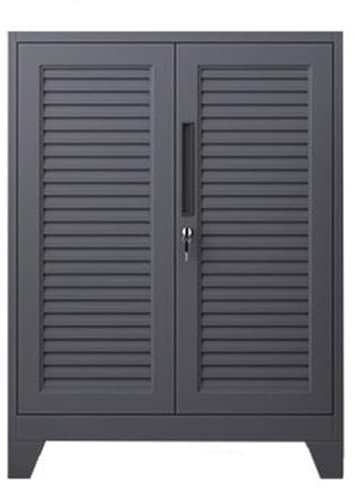 Wasserdichter Metallschrank für den Außenbereich mit verschließbarer Tür, funktionaler Gartenschuppen für Terrasse, Büro, Klassenzimmer, Lager-Organisation
