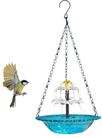 Fontana solare appendibile per uccelli - Fontana per uccelli da giardino | Fontana ad energia solare per vasca da bagno colibrì per balcone, giardino, barche