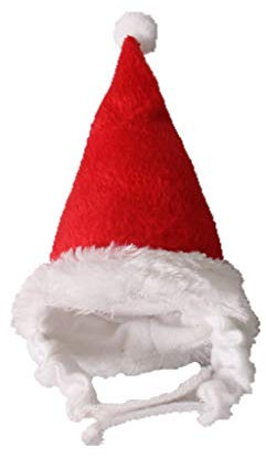 Weihnachtsmütze für Hamster, Nikolausmütze, Dekoration, für kleine Hunde, Katzen, Hamster, Igel, große Vögel