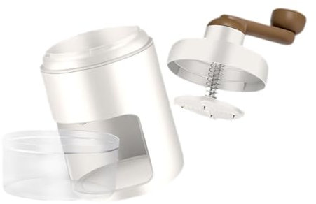COLLBATH Manual Ice Crusher Handheld Shaved Ice Maker for Cocktails Hand-Operated