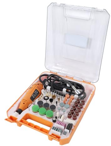 Potente Kit de Herramientas Rotativas, Herramientas Eléctricas con Cable de Velocidad Variable para Manualidades, Corte, Esmerilado, Taladrado y Pulido, con Diseño Ergonómico,