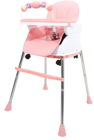 CIMAXIC Kinderhochstuhl Babyhochstuhl Verstellbarer Fütterungstisch Kleinkindhochstuhl Mit Klappbarem Design Für Esszimmer Und Fütterungsstuhl Für Junge Mädchen