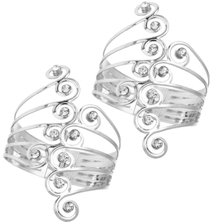 ADOCARN 2 Pezzi Fermatende Decorativi con Strass da Eleganti Legacci per Tende da Interni e Esterni per Camera Ufficio