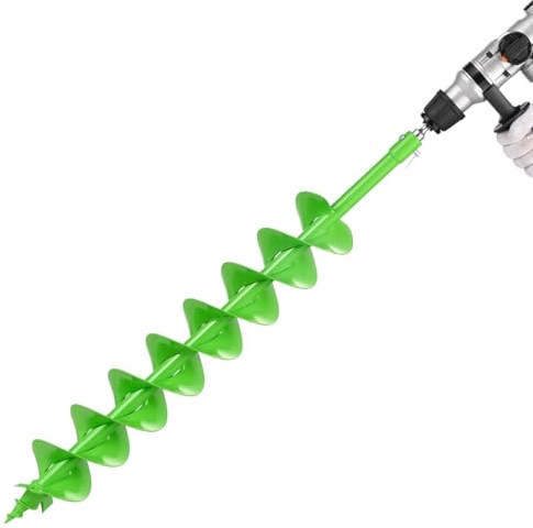 VEVOR Mèche Tarière pour Perceuse φ 20 mm, Foret Tarière de Plantation 100 x 790 mm, Outil Robuste pour Plantation de Bulbes, Accessoires de Perçage pour Clôtures de Jardin et Creuser des Trous Sol