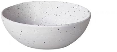 crayfomo Ciotola da zuppa in ceramica fatta a mano in stile scandinavo piatto profondo insalatiera 6 pollici inchiostro bianco smalto piatto zuppa 550 ml capacità microonde/lavastoviglie stoviglie per