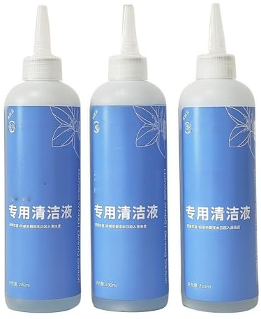 Solución De Limpieza W2 W1 (3 Botellas), Compatible Con DEEBOT W2/W1, Solución De Limpieza Universal For Robots Limpiacristales (230 Ml)