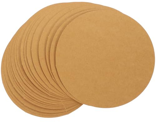 TOYANDONA Cartulina Redonda Gruesa para Arte y Pintura 17x17 Cm 40 Piezas Papel Kraft para Manualidades Niños Principiantes Decoración DIY Creatividad