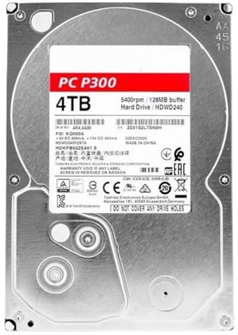 MVSBKWWVA P300 500G 1T 2T 3T 4TB Videoregistratore di sorveglianza HDD PC desktop Disco rigido interno da 3,5 pollici 5400 rpm 64 MB Cache SATA3 6 Gb/s(1TB)