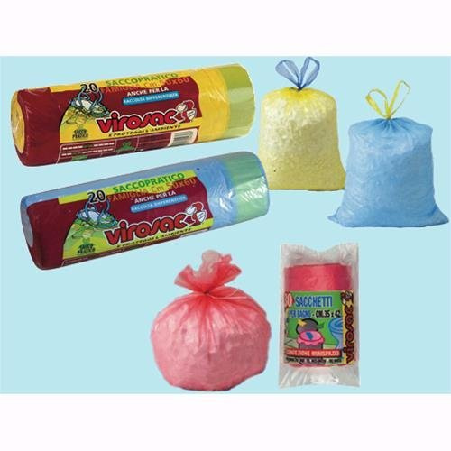Paquete de 12 bolsas de basura azul 55 x 65 cm – 24 paquetes