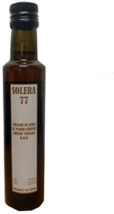 Solera 77 Sherry Vinegar with Pedro Ximenez Wine, Jerez D.O.P. 7% , 250ml Glass Bottle