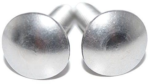 Schlossschrauben M5x16 25 Stück Flachrundschrauben mit Vierkantansatz DIN 603 A2 Edelstahl