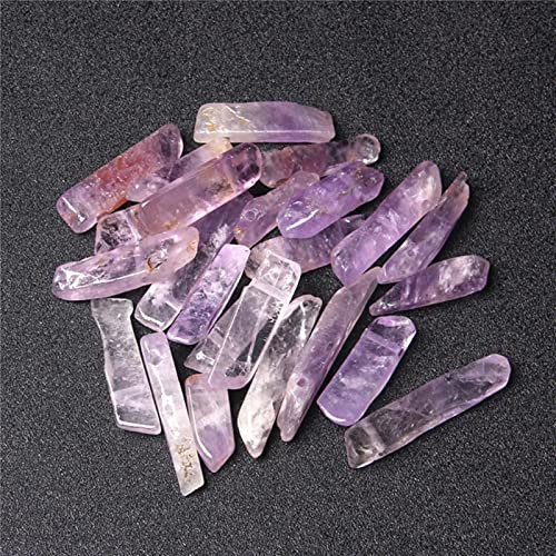 DarryDooly 5 pcs/lot Naturel Cristal Brut Quartz bâton Perle irrégulière Haut percé Pierre bâton Point Perles Pendentif pour Fabrication de Bijoux Fournitures