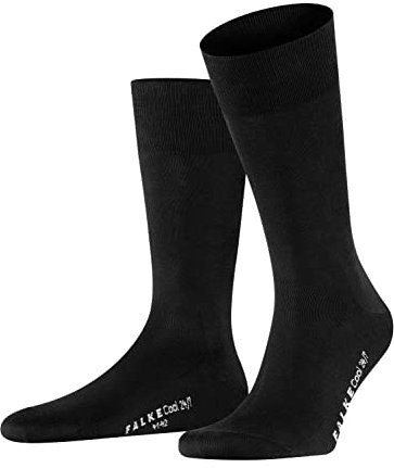 FALKE Mens Cool 24/7 M Cotton Plain Socks, Black 3000, 7-8 UK