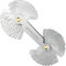 HATANSE 52pcs Peigne Filetage Feuilles Métrique 0,25-6,0mm et Whitworth Impérial 4G- 62G Outil Jauge de Filetage Inox
