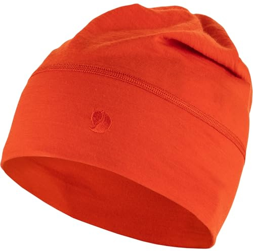 Fjallraven 87080-214 Abisko Lite ull Beanie hatt unisex flamma orange storlek en storlek